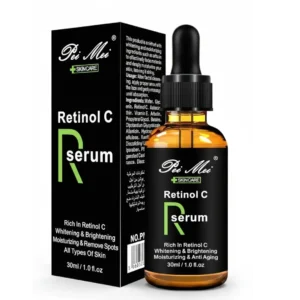pei mei retinol c, anti aging, wrinkle & brightening facial serum