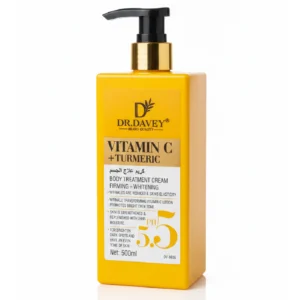 DR. DAVEY Vitamin C + Turmeric Body Treatment Cream – Firming, Whitening & Anti-Aging Lotion | 500mL