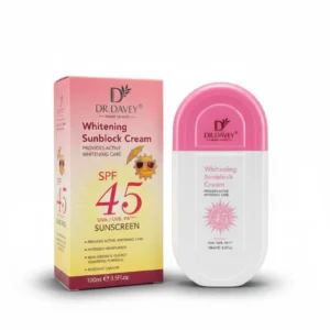DAVEY Whitening Sunblock Cream UVA/UVB SPF45 PA+++ (Pink)