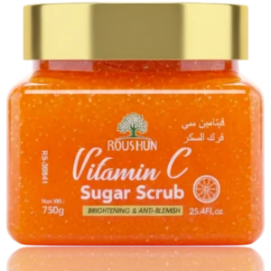 ROUSHUN Vitamin C Sugar Scrub 750g – Brightening, Anti-Blemish & Deep Exfoliating Body Scrub