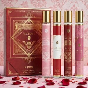 V.V. Love Midnight Raw Flowers 4 piece Eau de Toilette floral gift set 35ml bottles