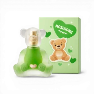 Green MOSIXIONG Teddy Bear Perfume Bottle