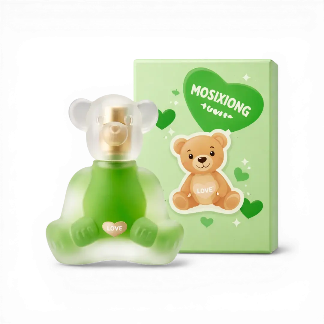 Green MOSIXIONG Teddy Bear Perfume Bottle