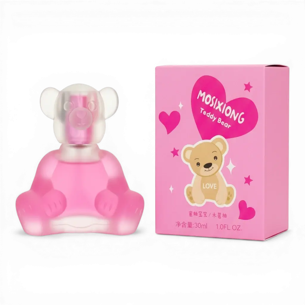 Pink MOSIXIONG Teddy Bear Perfume Bottle