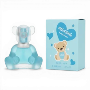 Blue MOSIXIONG Teddy Bear Perfume Bottle