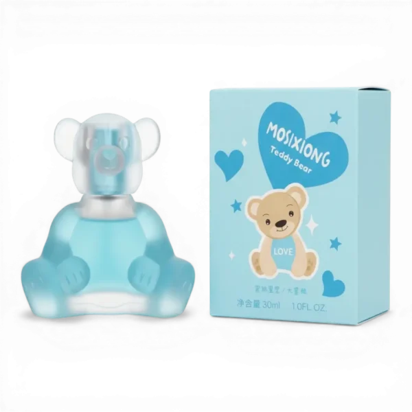 Blue MOSIXIONG Teddy Bear Perfume Bottle