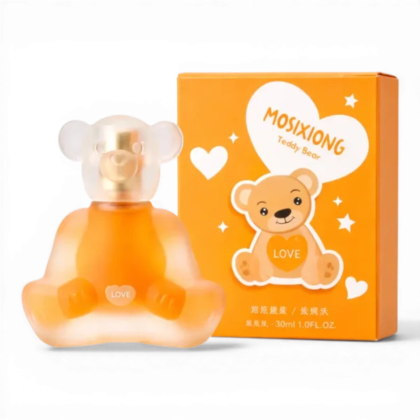 orange MOSIXIONG Teddy Bear Perfume Bottle