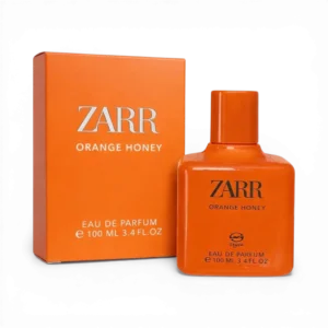 ZARR Orange Honey Eau De Parfum 100ml orange bottle and premium packaging