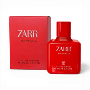 ZARR Red Vanilla Perfume 100ml bottle and box and package luxury fragrance
