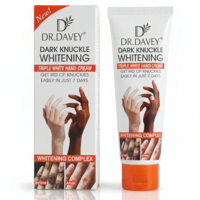 Black 6 - DR.DAVEY Dark Knuckle Whitening Triple White Hand Cream – 7 Days Whitening Complex
