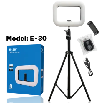 E-30 LED Soft Ring Light Kit with Tripod Stand