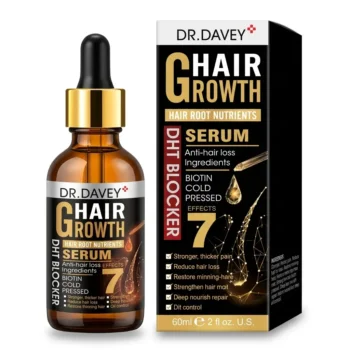 Home 12 Dr. Davey Hair Growth Serum 60ml - with Biotin & Ginger - Anti-Hair Loss & DHT Blocker