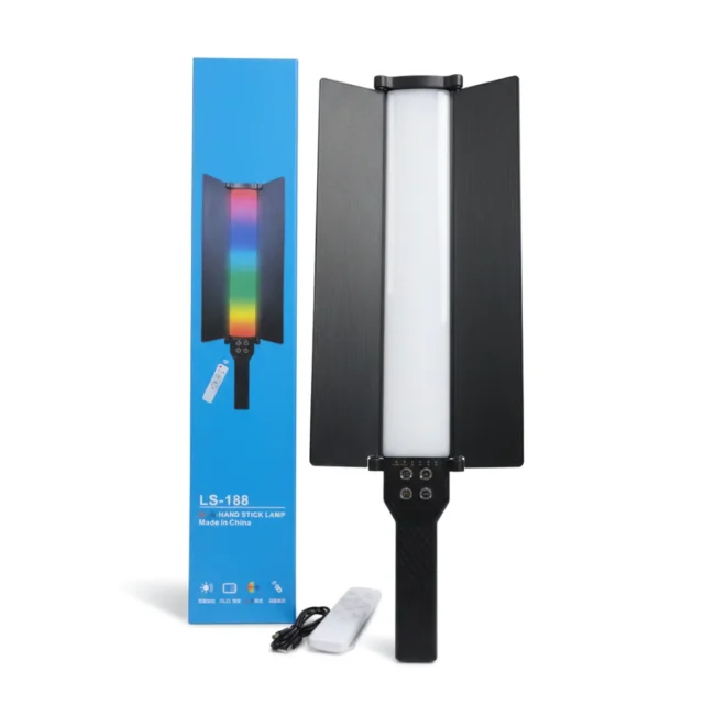LS-188-1.webp LS 188 1 - Professional RGB Hand Stick LED Video Light | LS-188