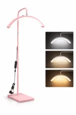 23” LED Half Moon Lamp with Stand – Adjustable Makeup & TikTok Lighting (Dimmable, 3 Color Modes) 5 Moonlight-Pink.webp