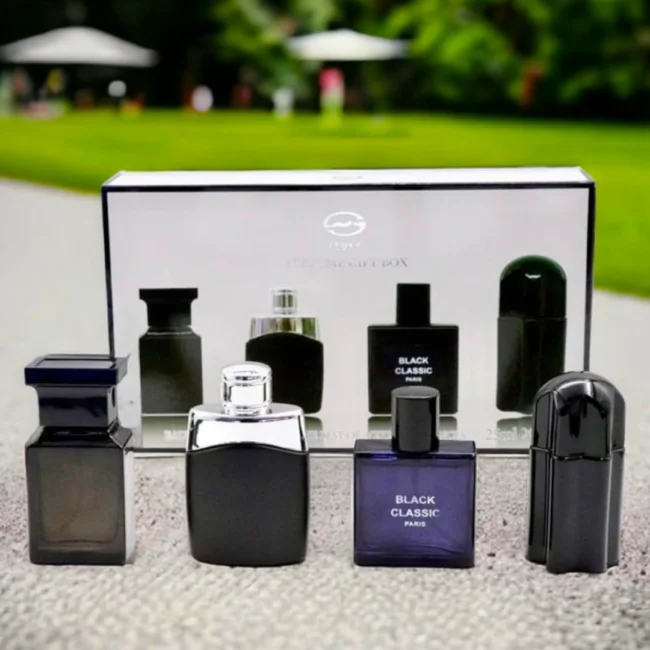 Veyes Perfume Gift Set W1286 | 4-in-1 Black-Classic Luxury Fragrance Collection For Men Veyes Perfume Gift Set W1286 | 4-in-1 Black-Classic Luxury Fragrance Collection For Men