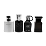 Veyes Perfume Gift Set W1328 | 4-in-1 Men's Luxury Collection 2 Veyes Perfume Gift Set W1328 four luxury miniature bottles on display