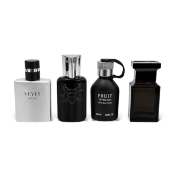 Veyes Perfume Gift Set W1328 four luxury miniature bottles on display