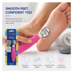 Croda Professional Callus Shaver - 3-in-1 Corn Shaver and Foot Rasp Set 2 Croda Professional Callus Shaver kit in colorful Pop Art retail packaging featuring a pink handle tool, rasp head, and blades.