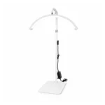 Half Moon LED Lamp 23-Inch Adjustable Beauty Floor Light with Phone Holder 4 white-half-moon-led-lash-lamp