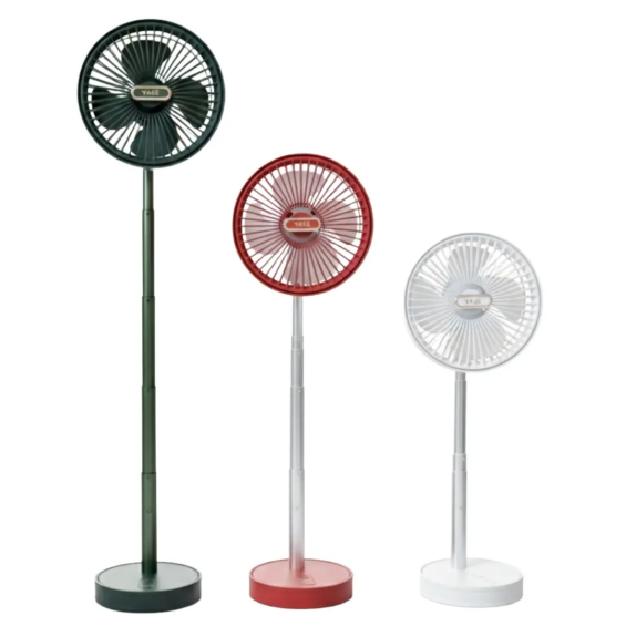 YASE YS-2116 Rechargeable USB Desk Fan – Silent Cooling, 3-Speed Adjustable