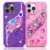 Luxury Rhinestone Ostrich-Butterfly Phone Case – Glitter Crystal Shockproof Cover